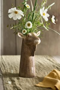 Quail Ceramics Goat Vase