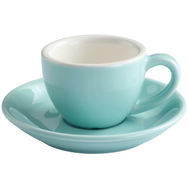 Color Ceramic extra Strong Cup Set Coffee Cup American Italian European Espresso Cup 75ml