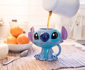 Disney Lilo & Stitch 3D Sculpted Ceramic Coffee Mug | Official Kitchen Accessories | Collectible Drinkware For Home Kitchen Bar Set | Holds 15 Ounces View 2