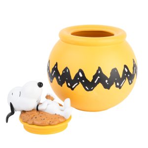 Grupo Erik Snoopy Cookie Jar With Lid | Snacks Canister | 20.5 x 20.5 x 24.6 cm | Candy Jar | Snoopy Gifts | Kitchen Decor | Airtight Food Storage Container View 2