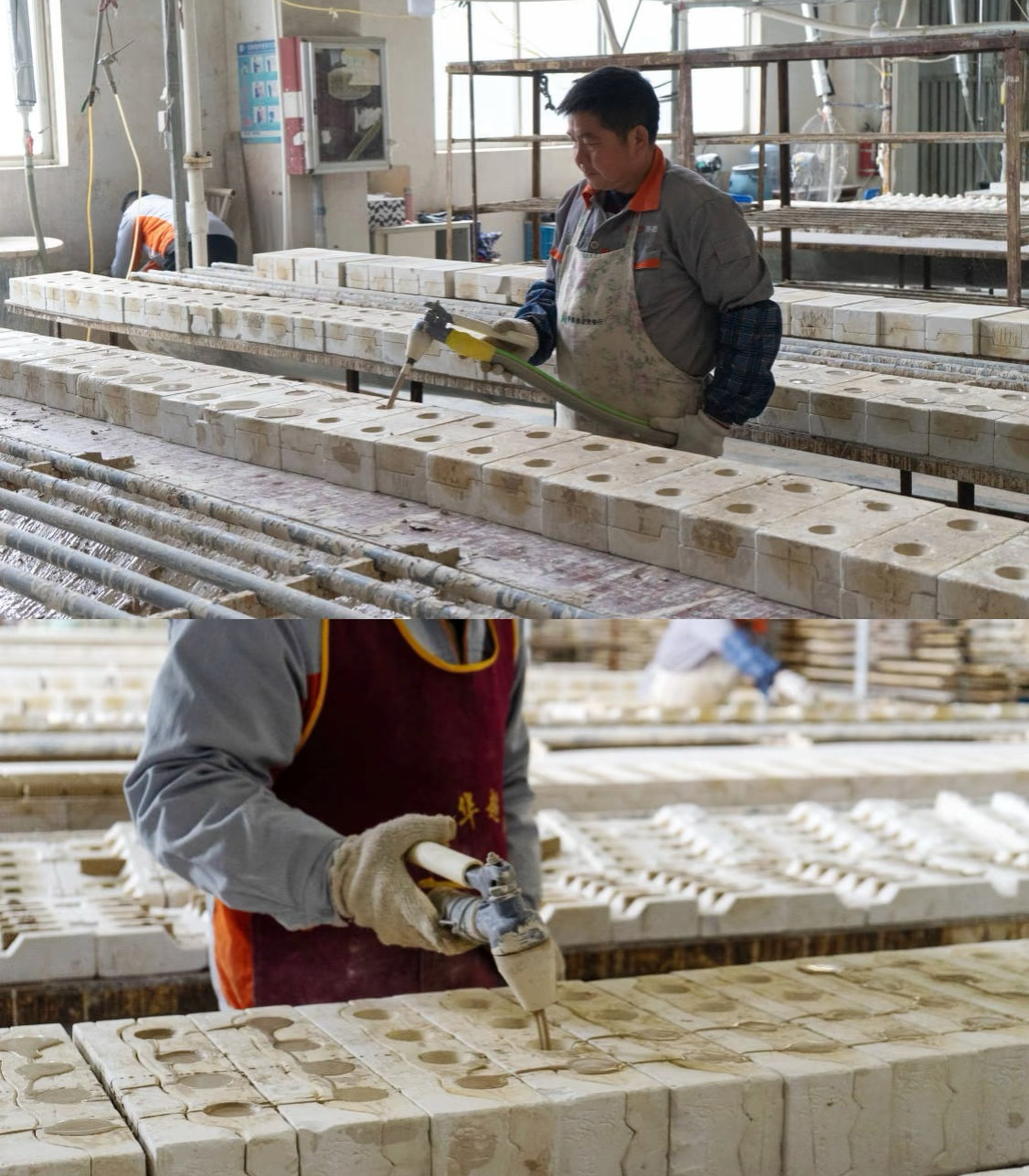 Grouting · Trimming · Forming