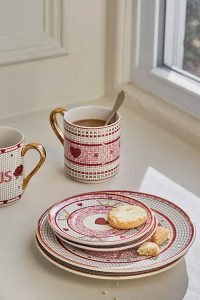 The Bistro Tile Stoneware Mug: Love Edition View 2