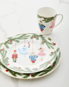 Christmas Dinner Plates, Set of 4