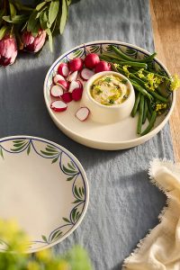 Leafy Vine Stoneware Chip + Dip